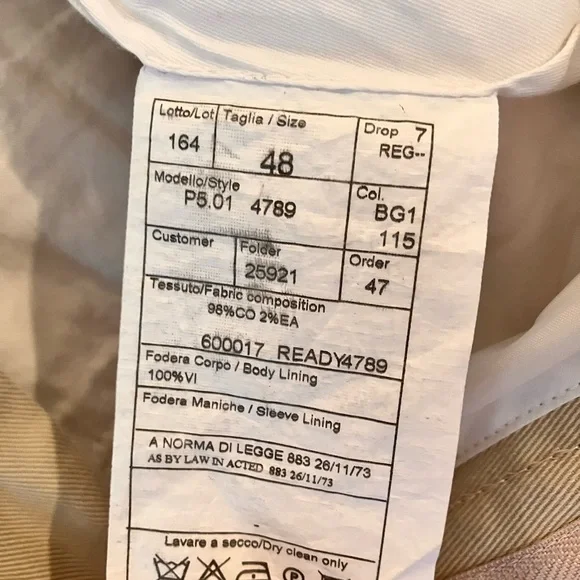 Pini Parma trousers - Made in Italy - men’s size small - cotton - Picture 9 of 9